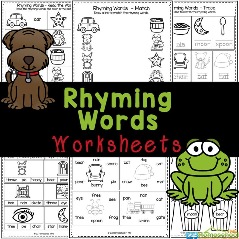 Rhyming Words Worksheets Pdf For Kindergarten