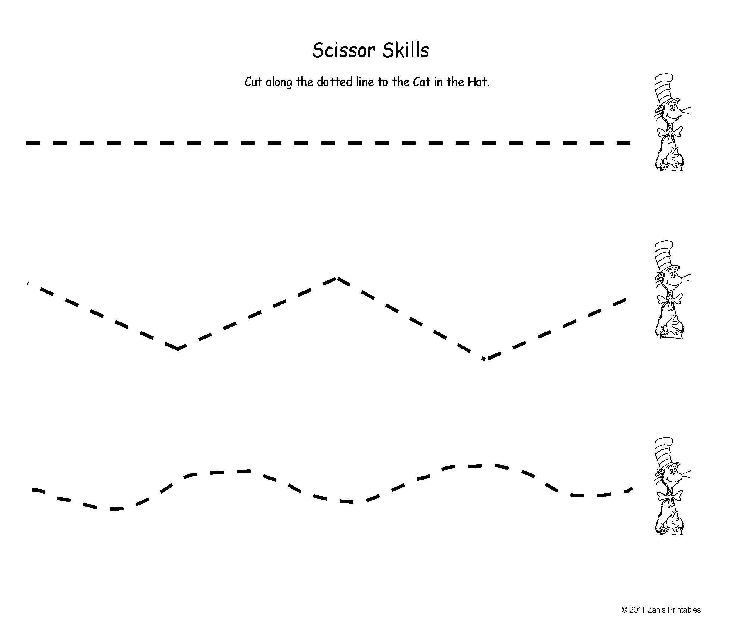 Scissor Cutting Practice Shape Worksheets Worksheets Library