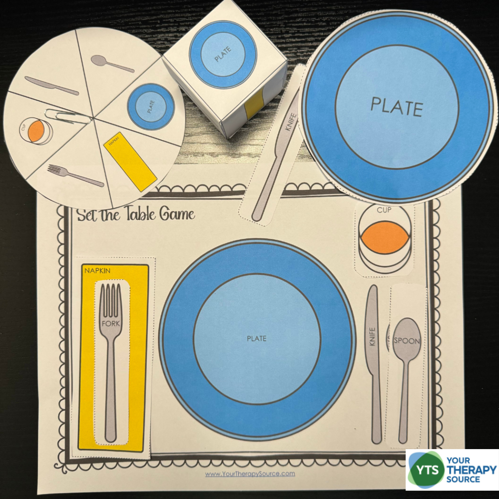 Set The Table Game Free Printable Your Therapy Source