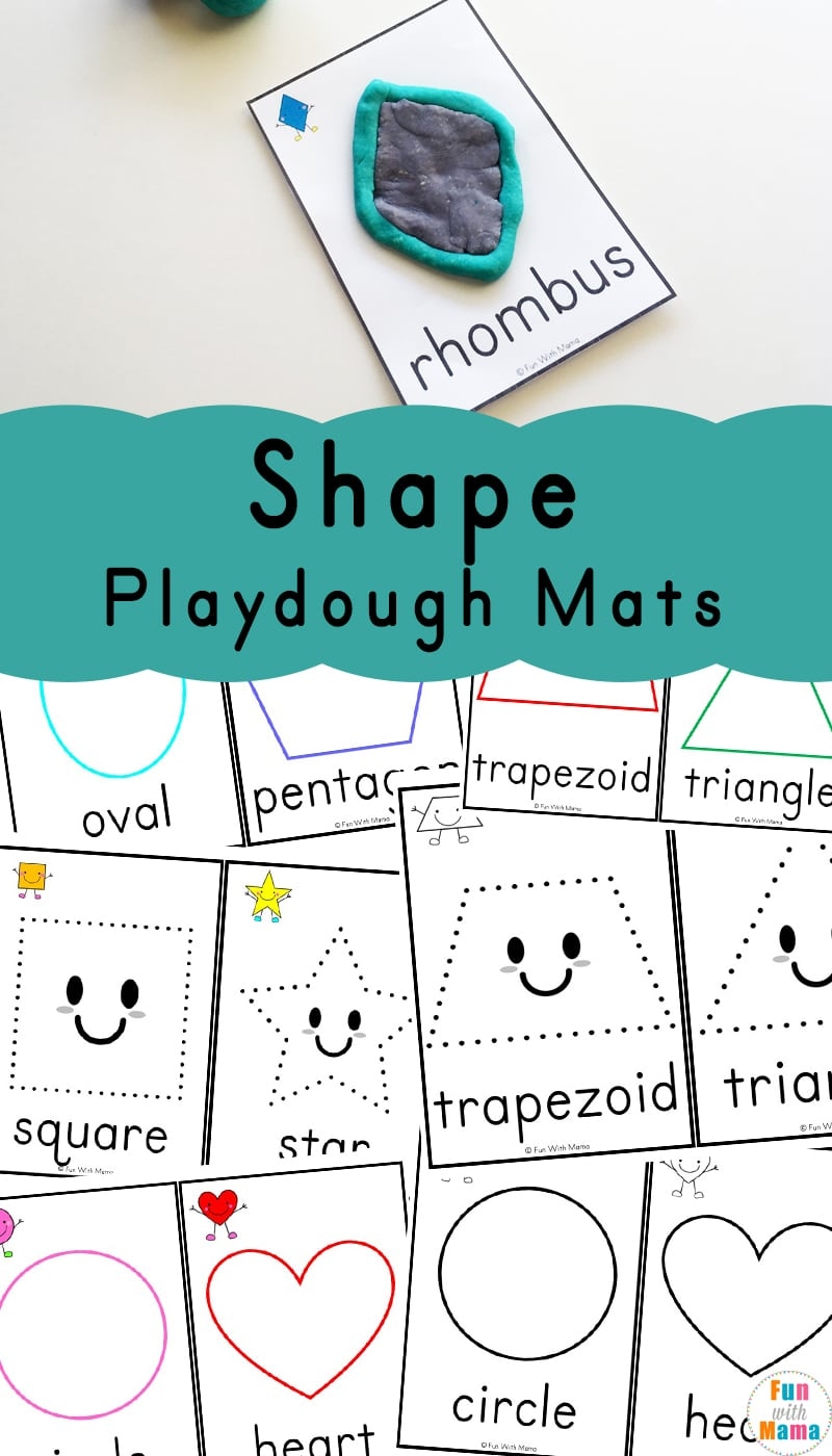 Shapes Playdough Mats Fun With Mama