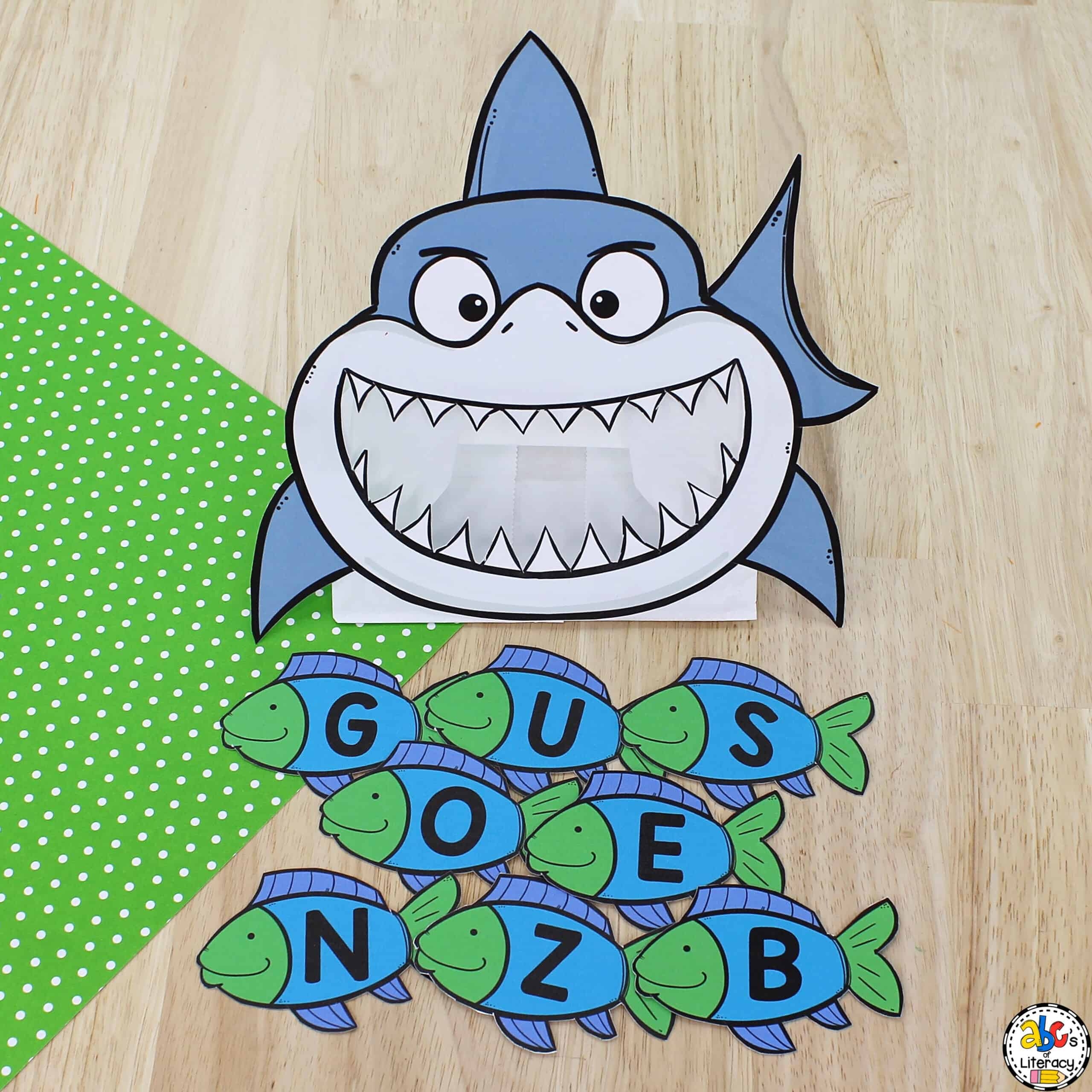 Shark Letter Recognition Activity For Preschoolers Free Printables 