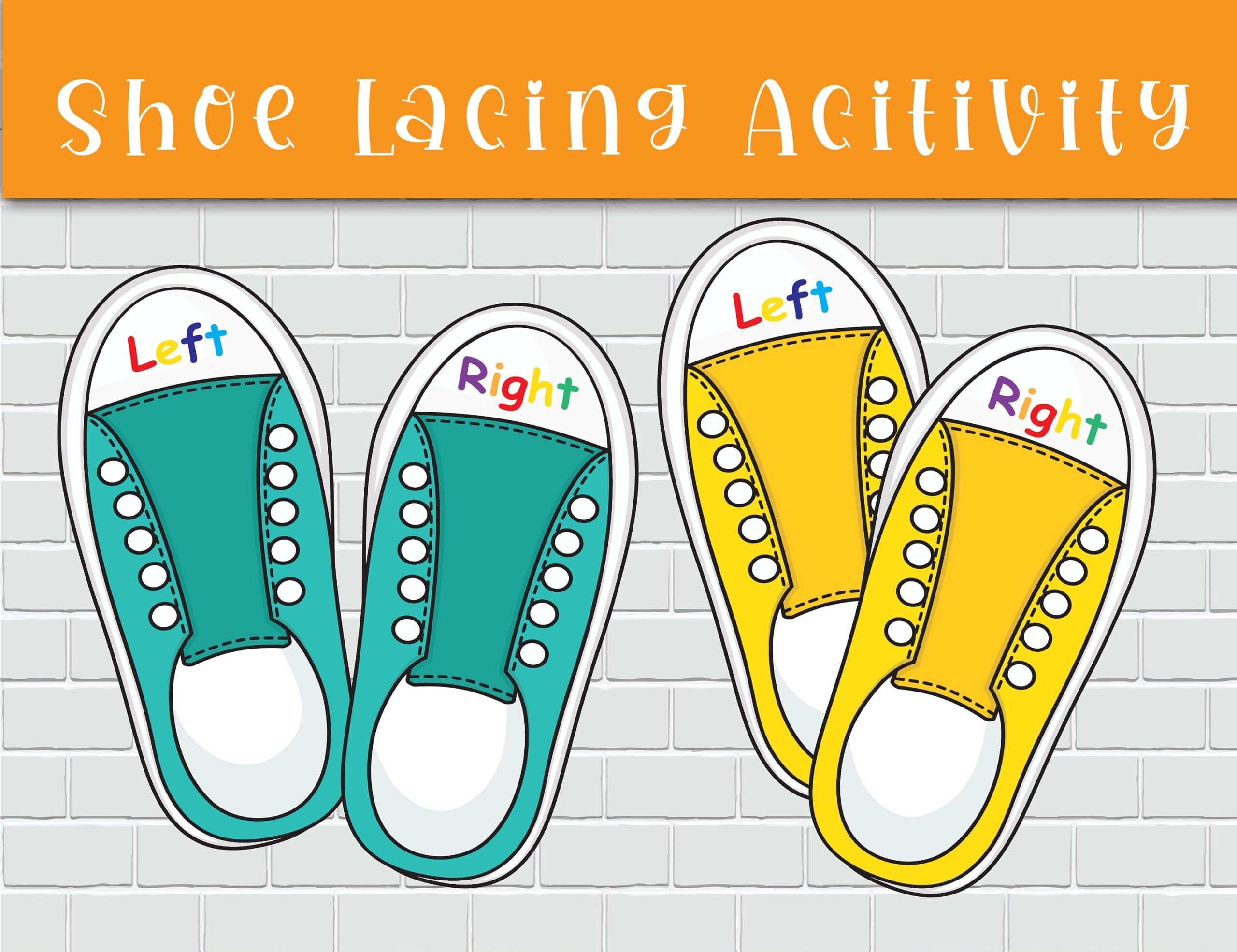 Shoe Lacing Practice For Kids Printable Shoe Tying Activity Kid s Fine Motor Skills Etsy UK