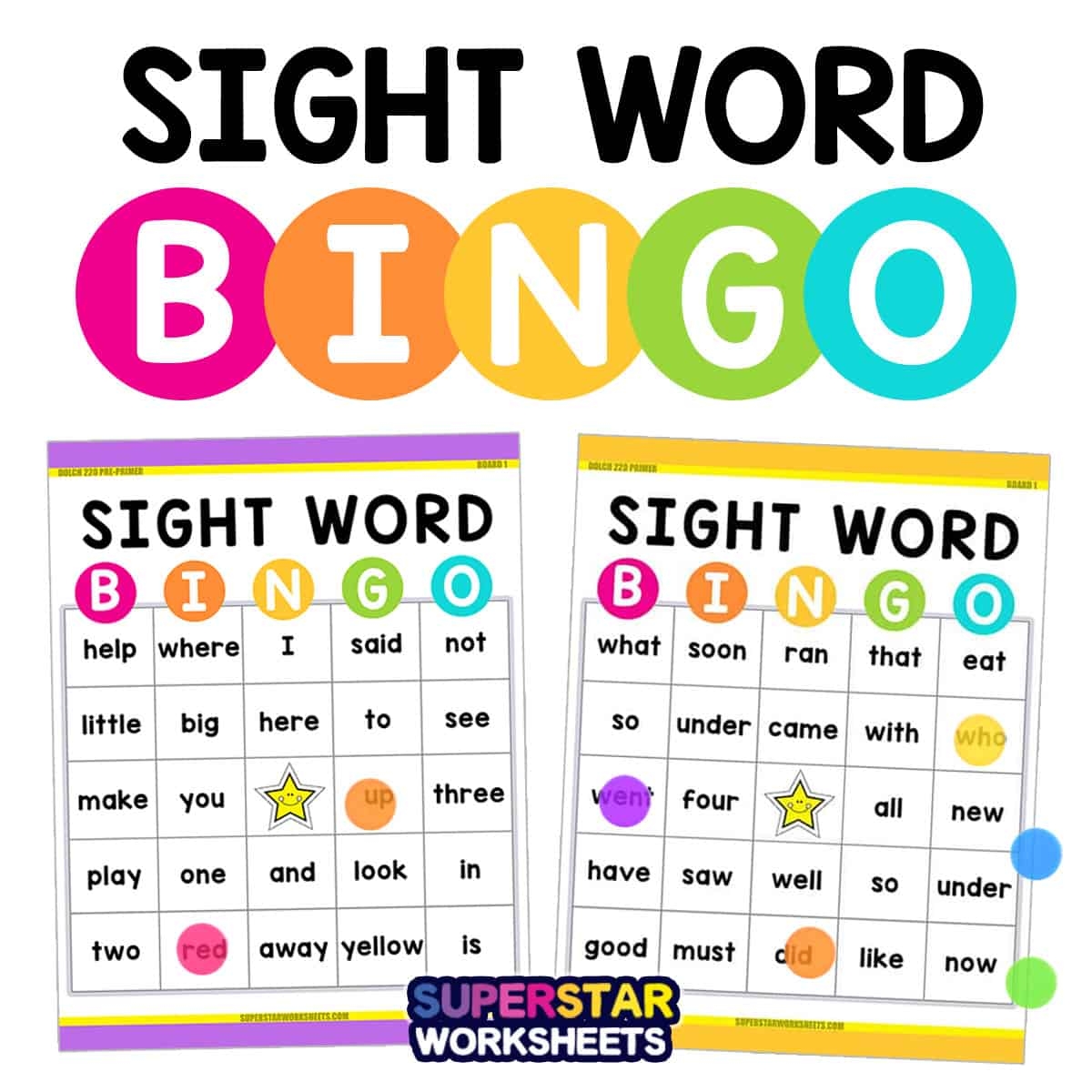 Printable Preschool Bingo