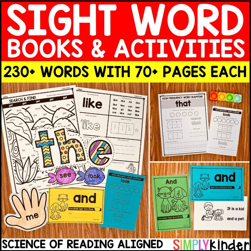 Sight Word Practice Activities Sentences Games Books Science 