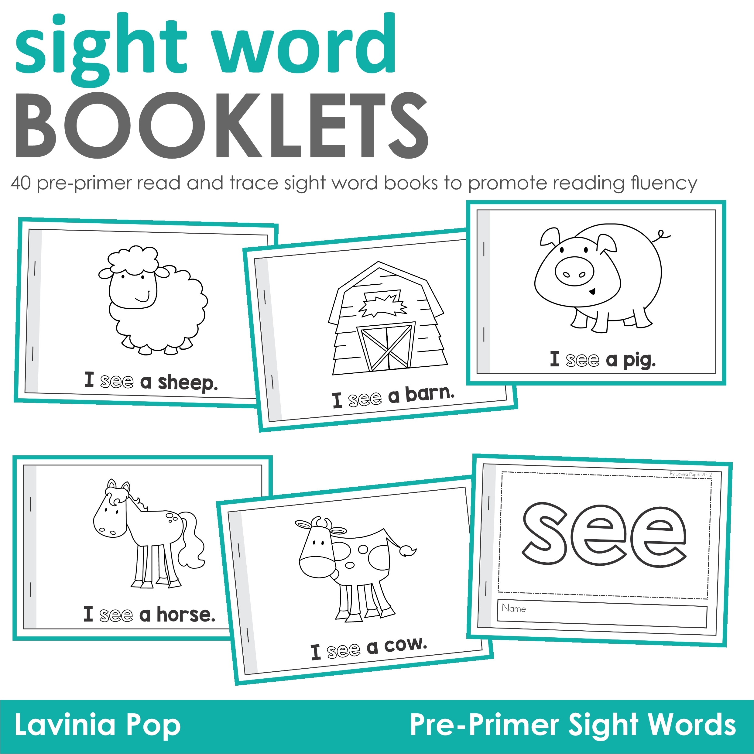 Sight Word Read U0026 Trace Readers Pre Primer Sight Words