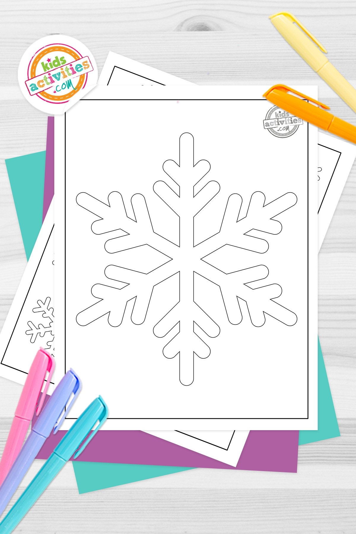 Printable Snowflake Template For Preschoolers