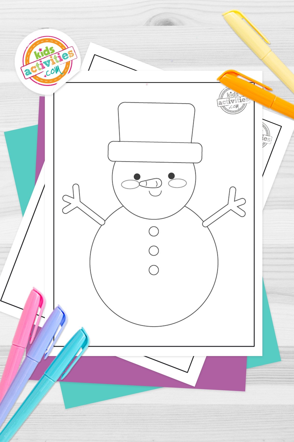 Snowman Template For Kids Crafts Kids Activities Blog