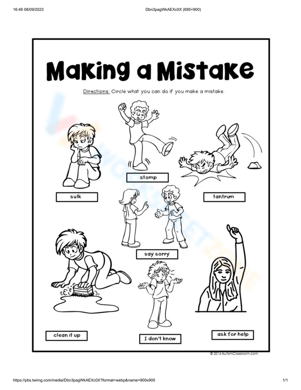 Printable Social Skills Activities For Preschoolers