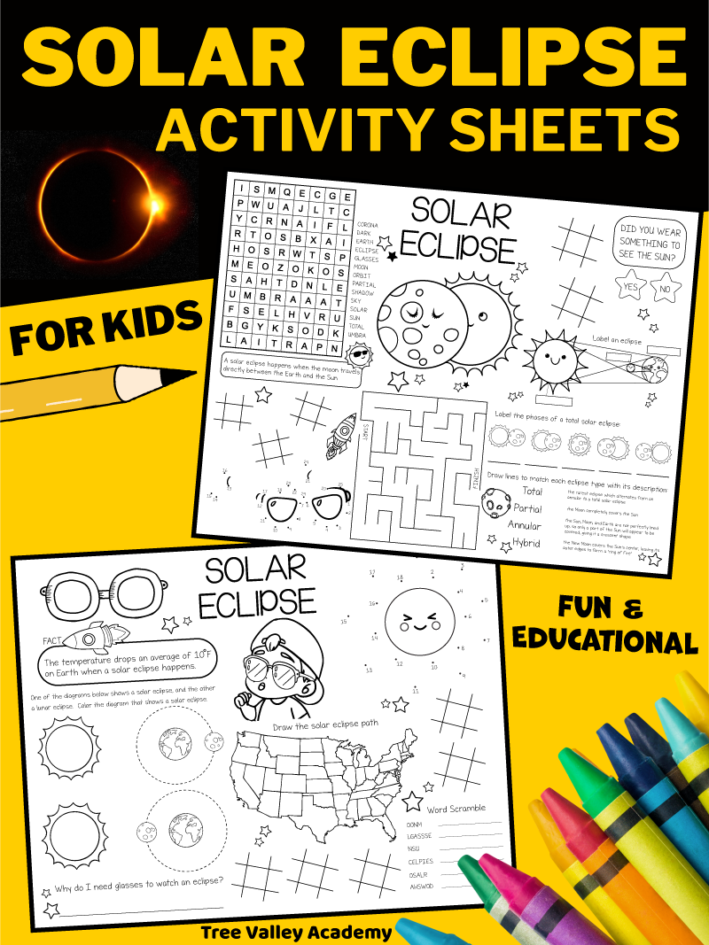 Printable Preschool Solar Eclips