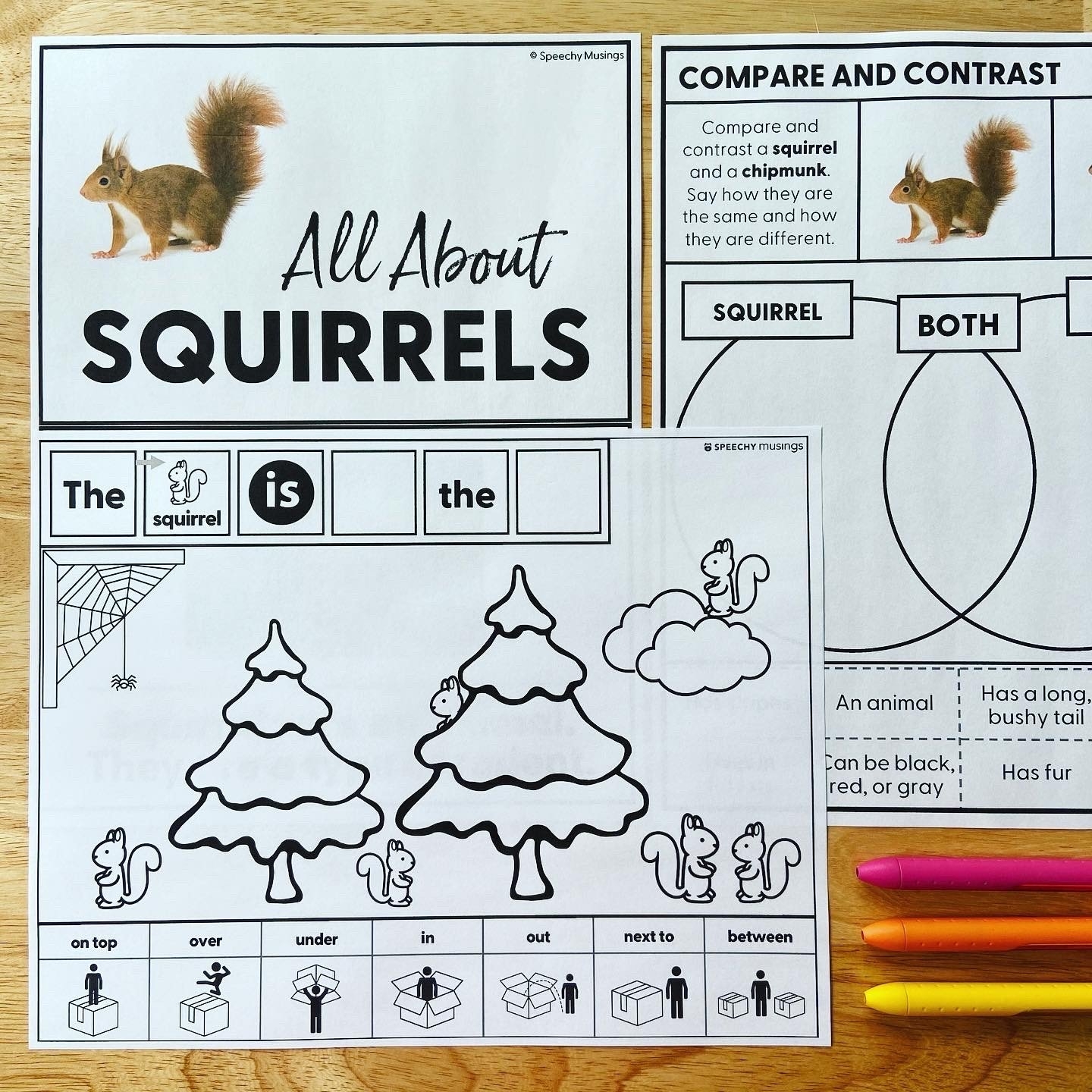 Spatial Concepts Fun Activities And Worksheets Speechy Musings