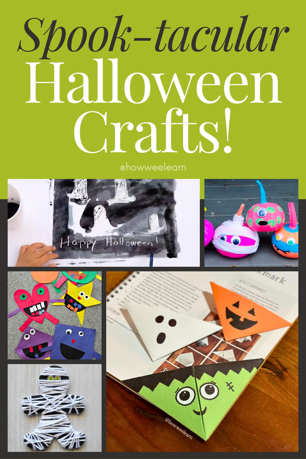 SPOOK tacularly Simple Halloween Crafts For Kids How Wee Learn