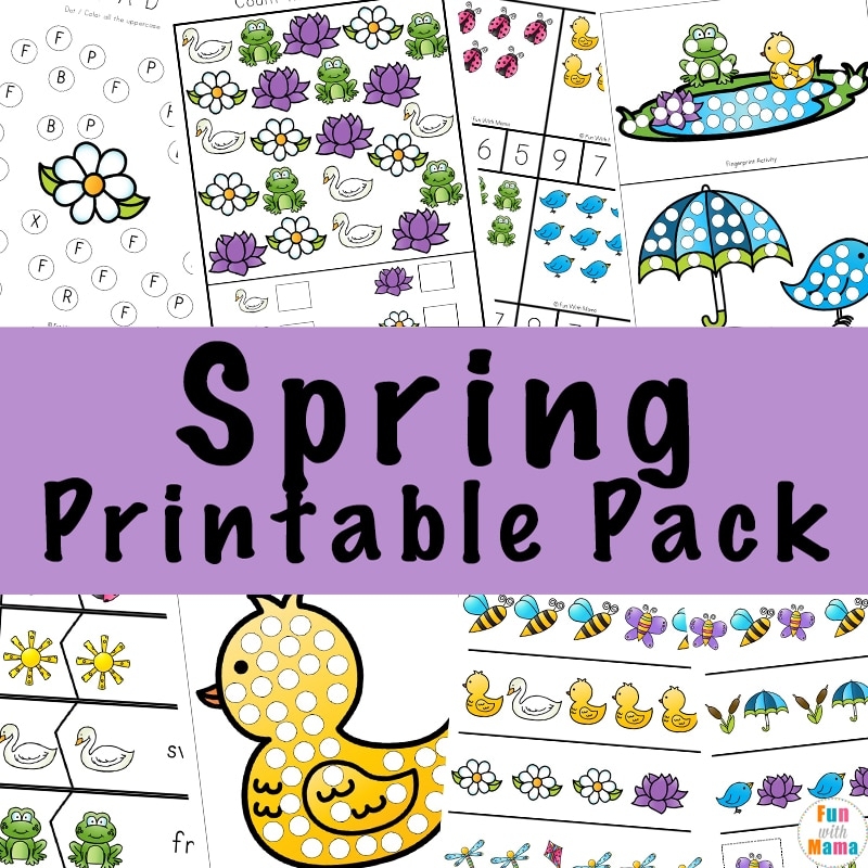 Spring Activities For Preschoolers Fun With Mama