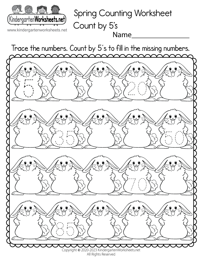 Spring Counting Worksheet Free Printable Digital U0026 PDF