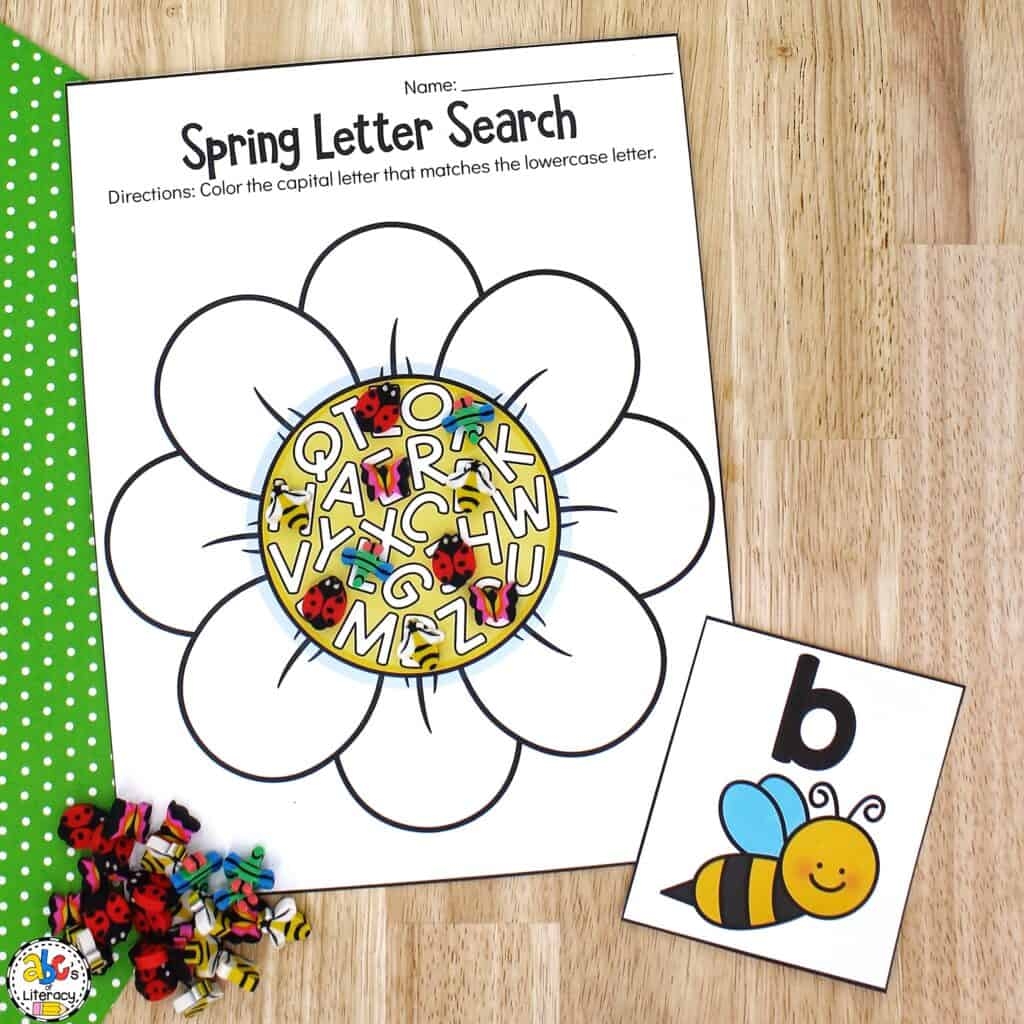 Spring Letter Search Activity