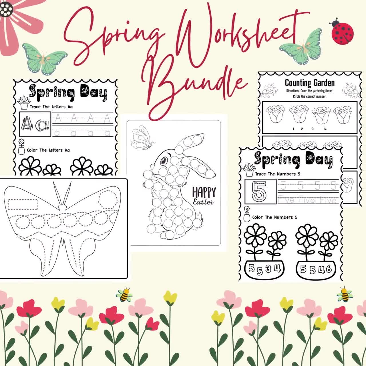 Spring Worksheet Bundle spring Activity Sheet spring Activities