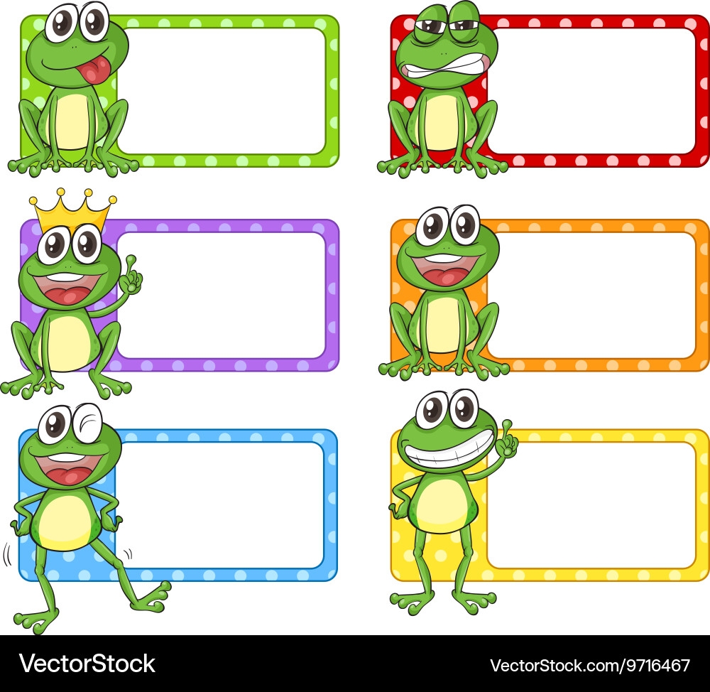 Printable Name Tag Preschool Frog