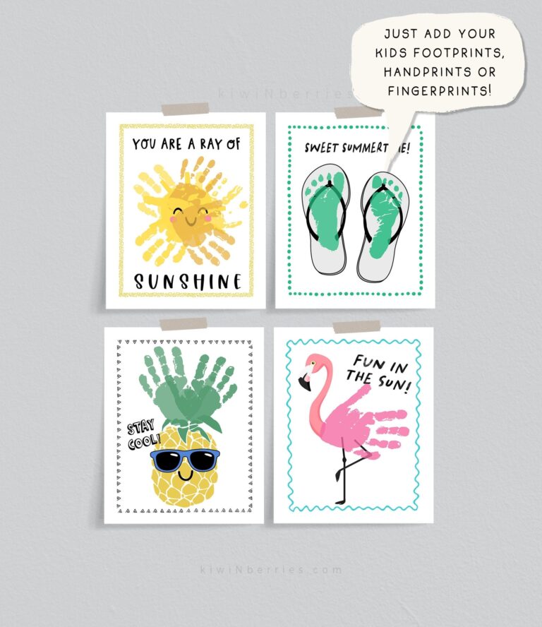 Summer Printable Crafts For Kids Summer Fun Printables Handprint 