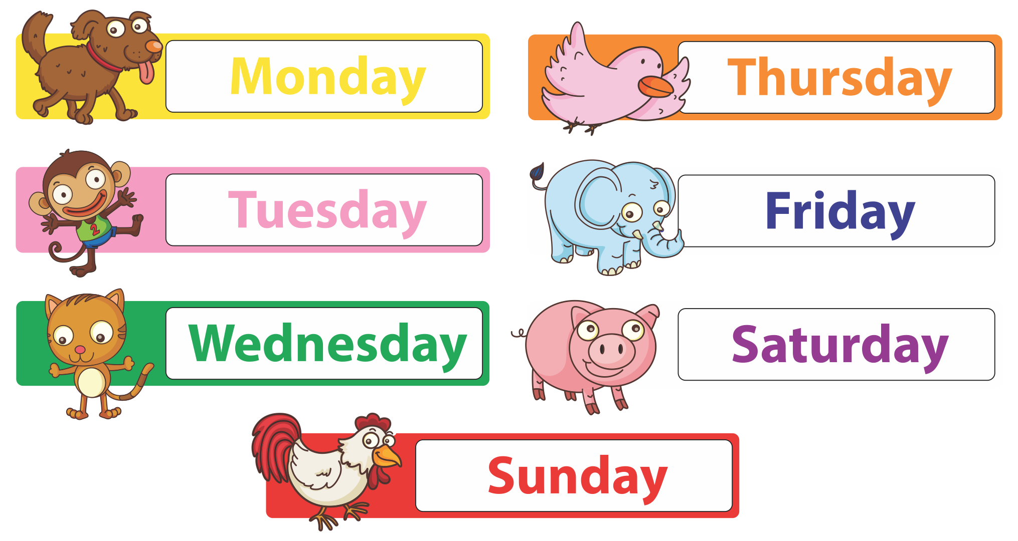 Printable Preschool Days Of The Week