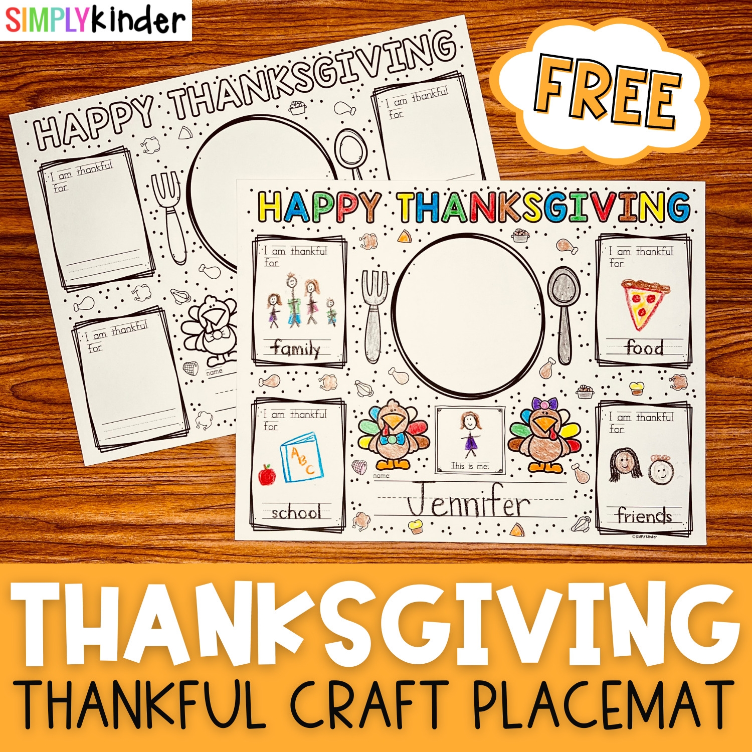 Printable Preschool Placemat