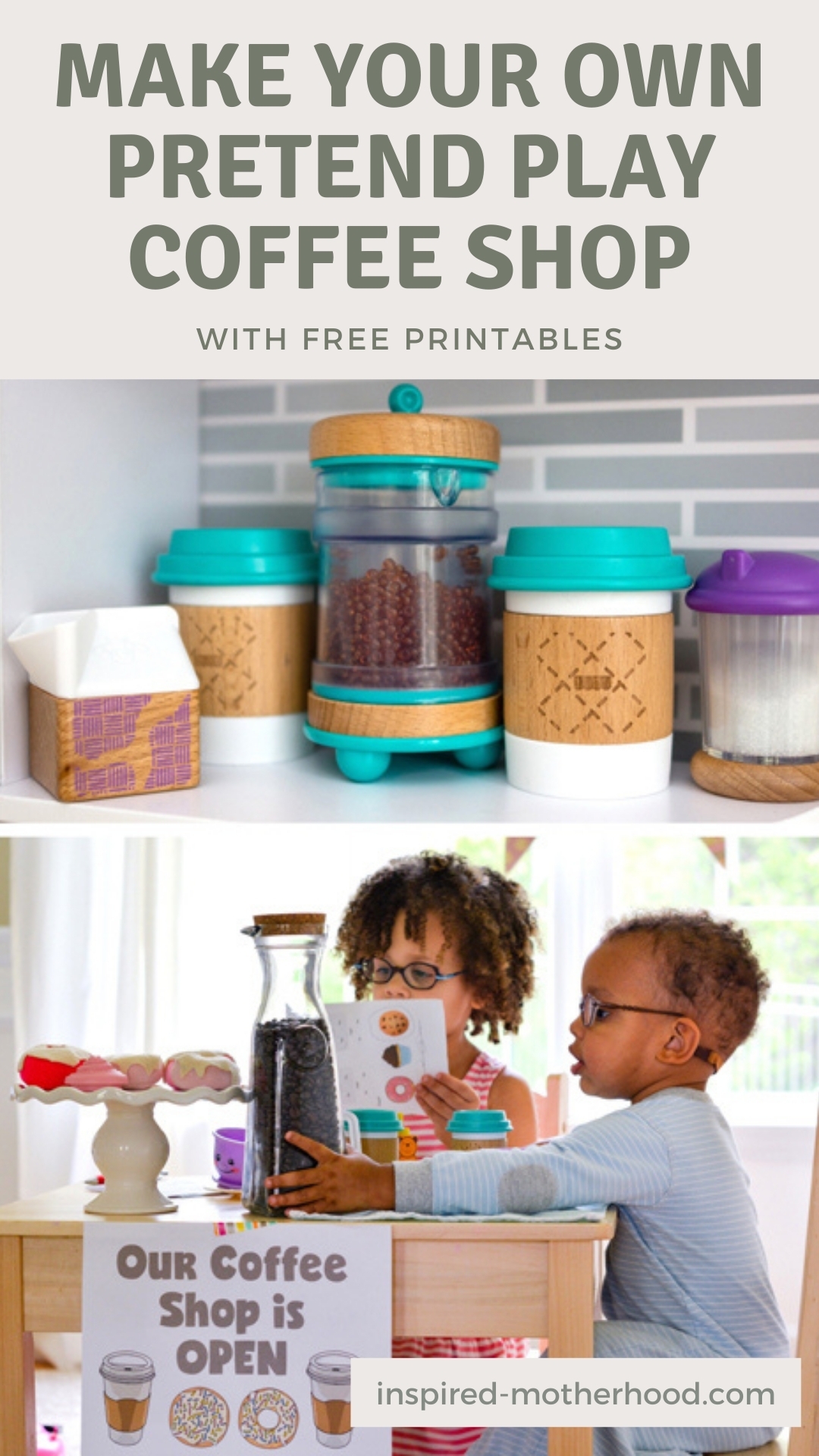 The BEST Dramatic Play Coffee Shop For Kids Free Printables 