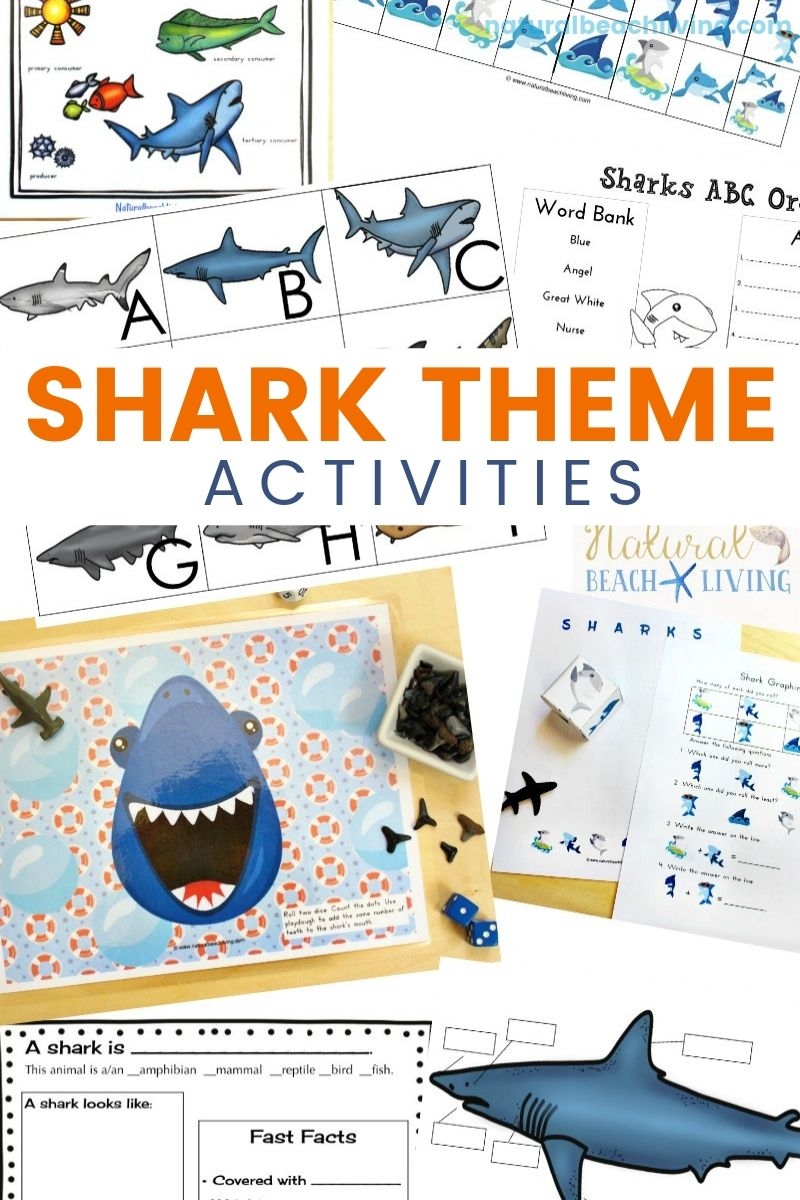 The Best Shark Printable Activities For Kids Shark Lesson Plans Natural Beach Living