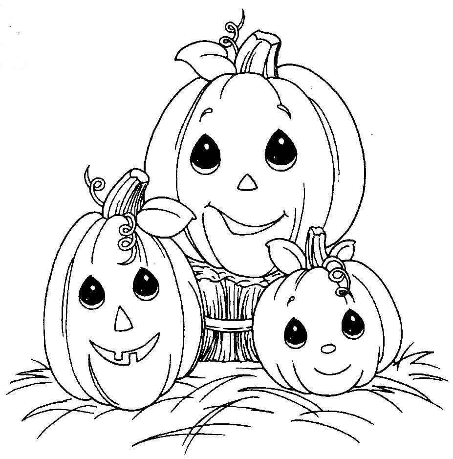 Printable Preschool Pumpkin Coloring Pages