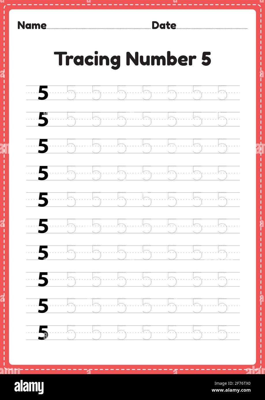 Printable Number 5 Worksheets For Preschool