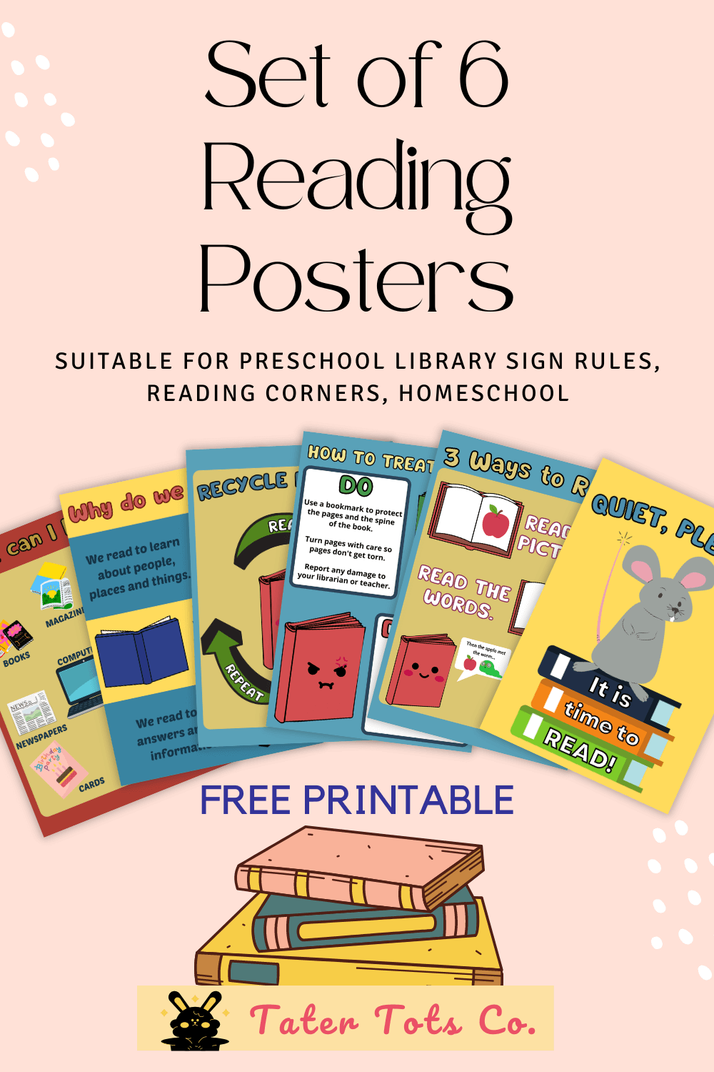 Printable Reading Posters For Preschool Pdf