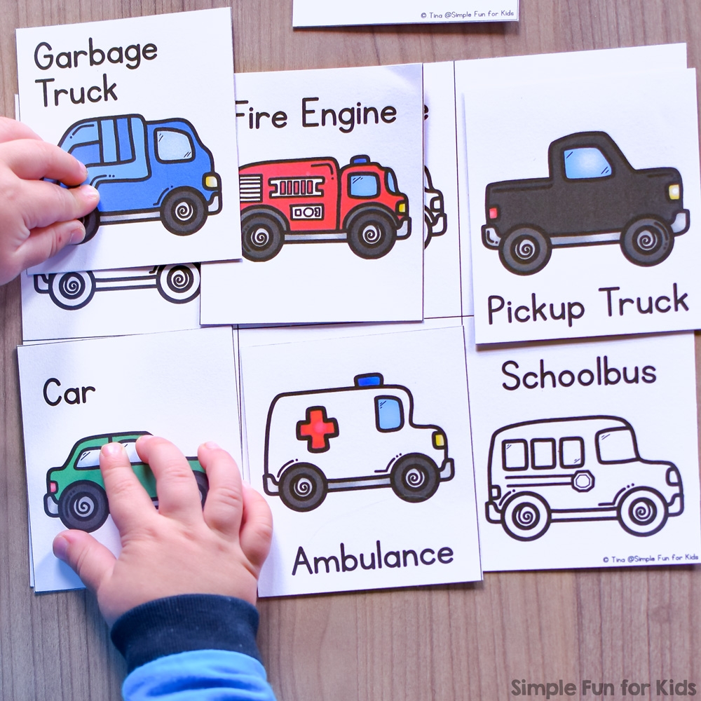 Transportation Matching Game For Toddlers Simple Fun For Kids