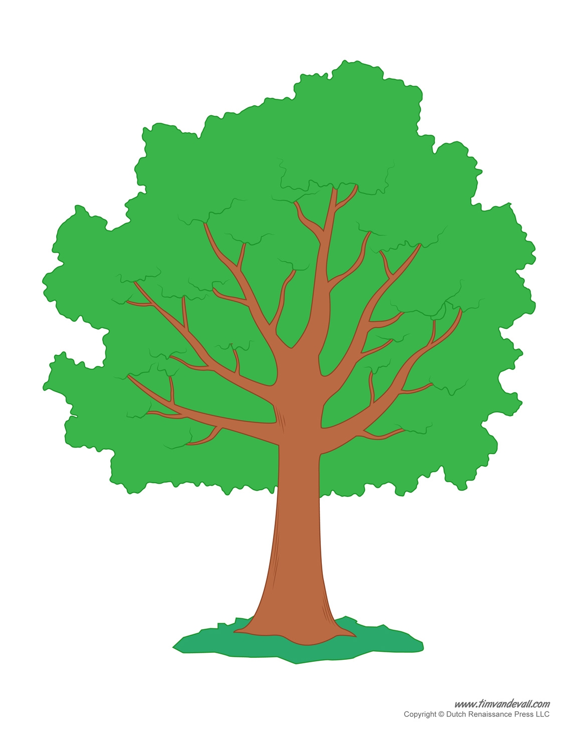 Printable Preschool Tree Template