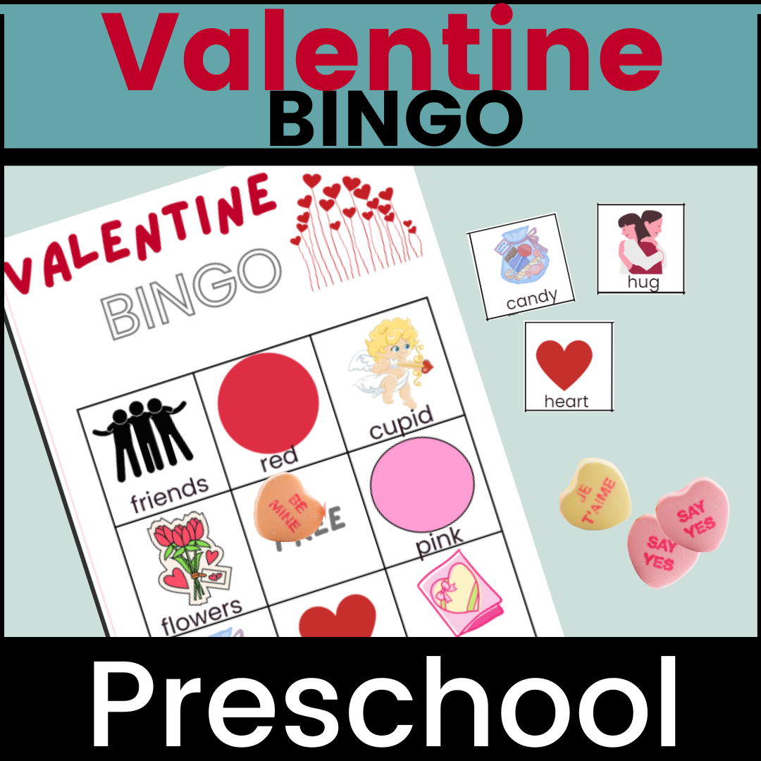 Printable Preschool Valentine Bingo Cards