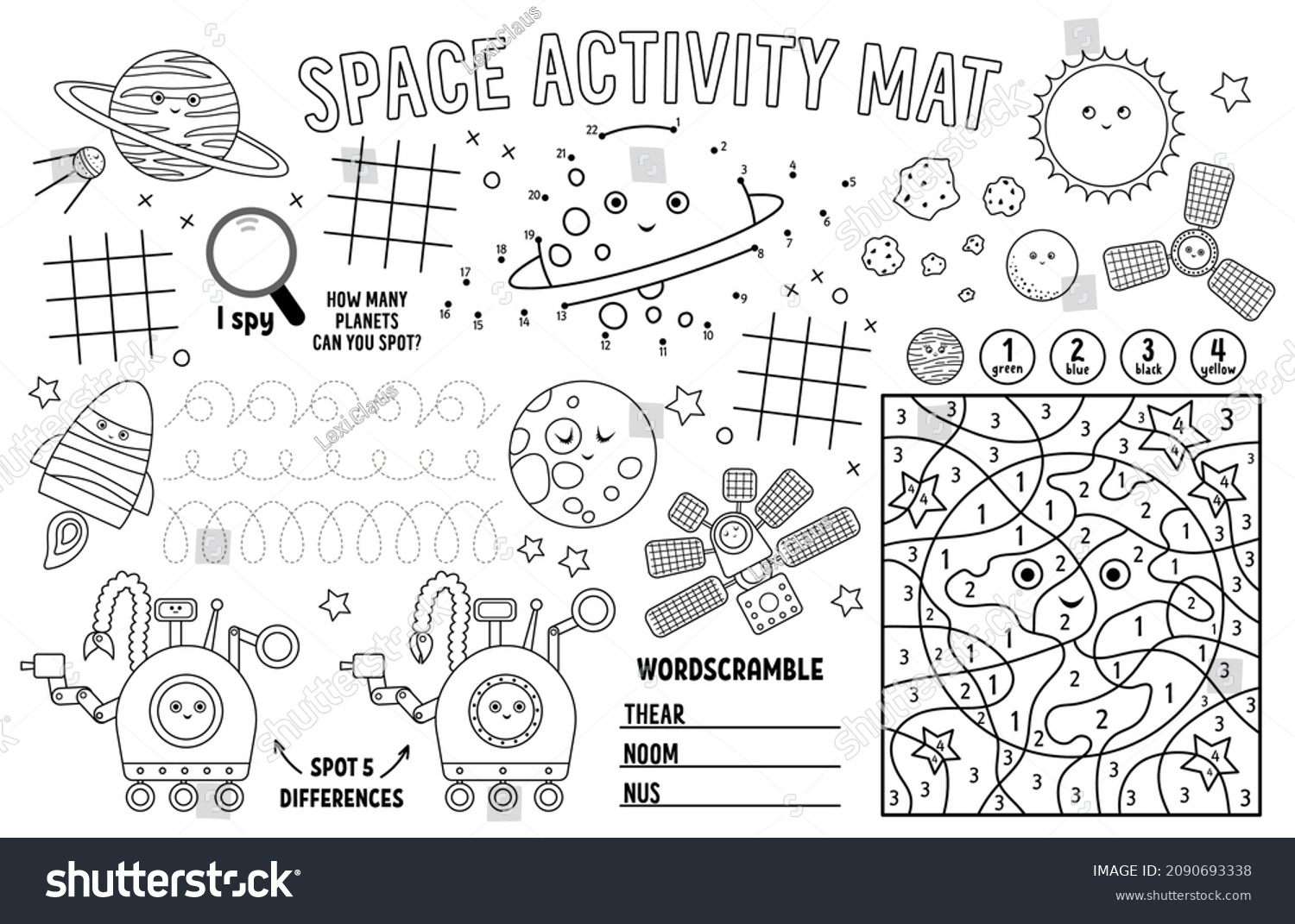 Printable Space Activities For Preschoolers