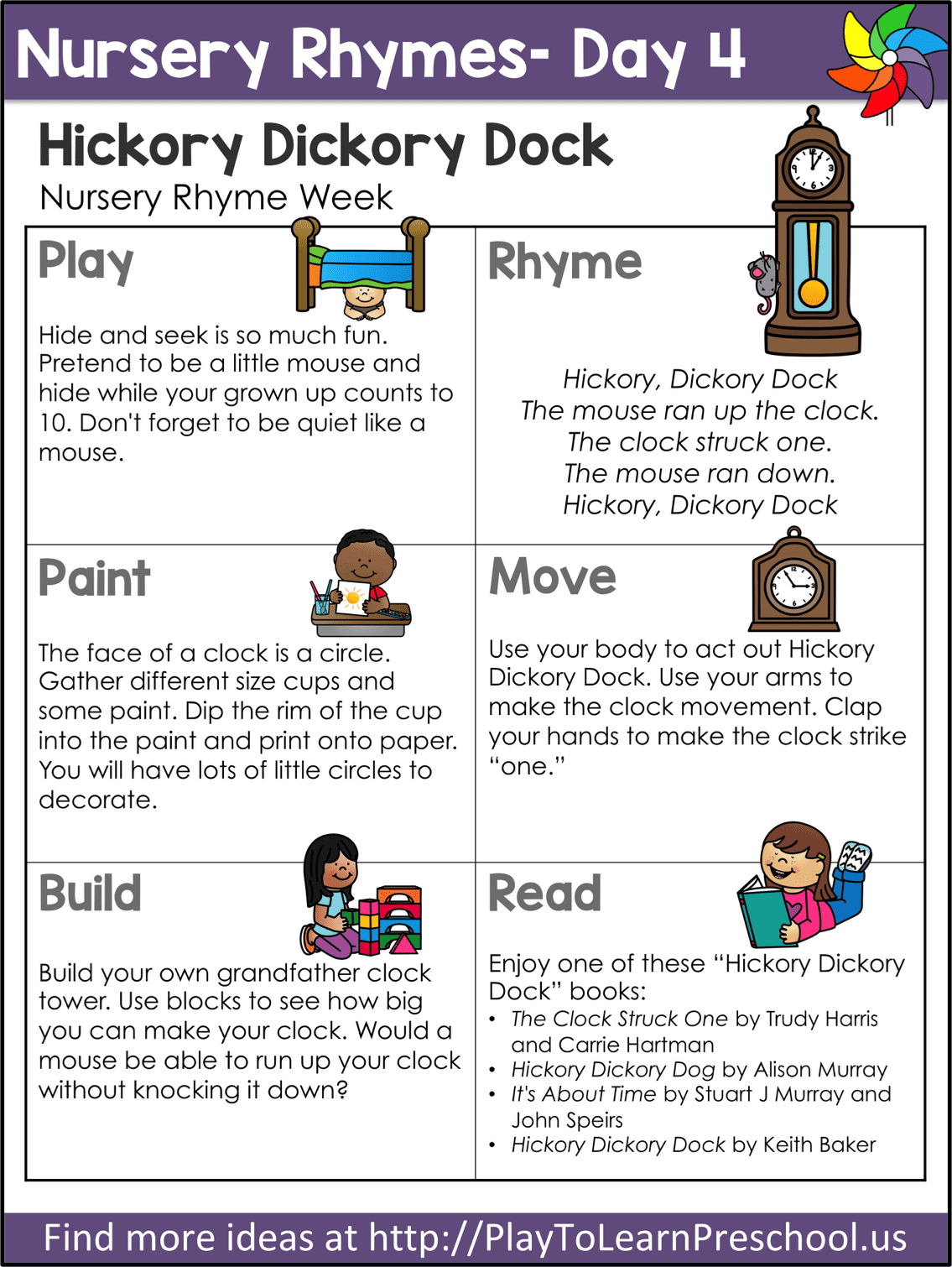 Virtual Preschool Free Printable Nursery Rhymes Play To Learn 