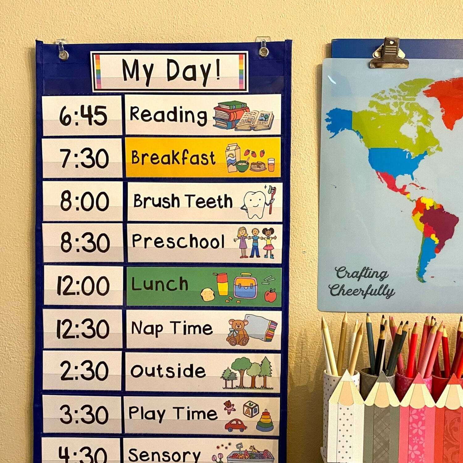 Printable Preschool Daily Schedule Pictures