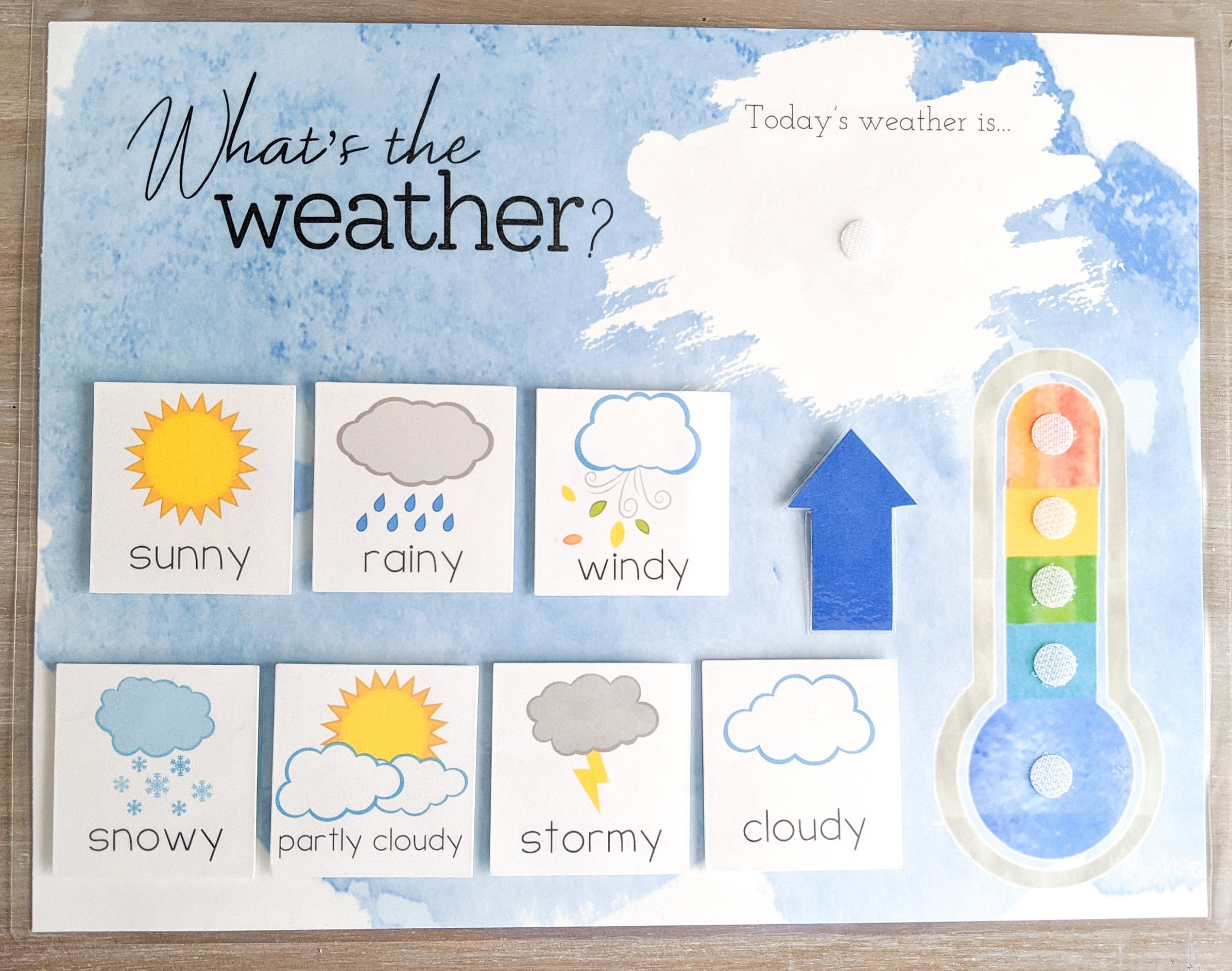 Weather Chart Custom Listing Circle Time What s The Weather 