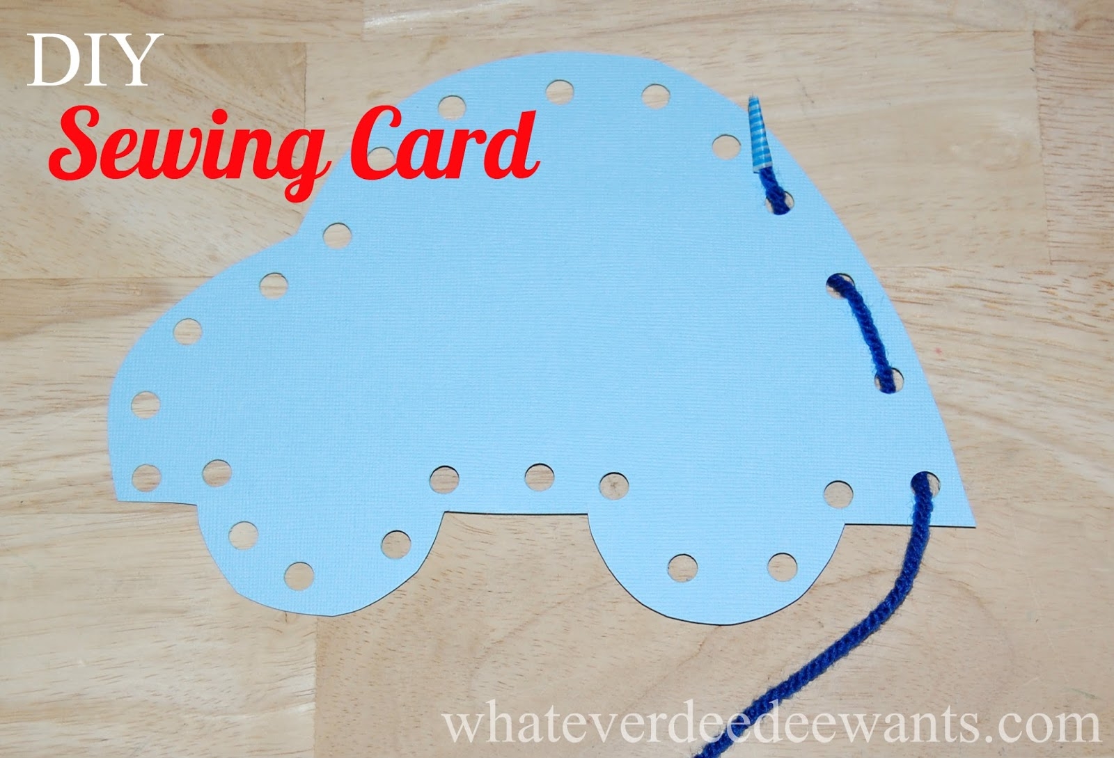 Whatever Dee Dee Wants She s Gonna Get It DIY Kids Sewing Card