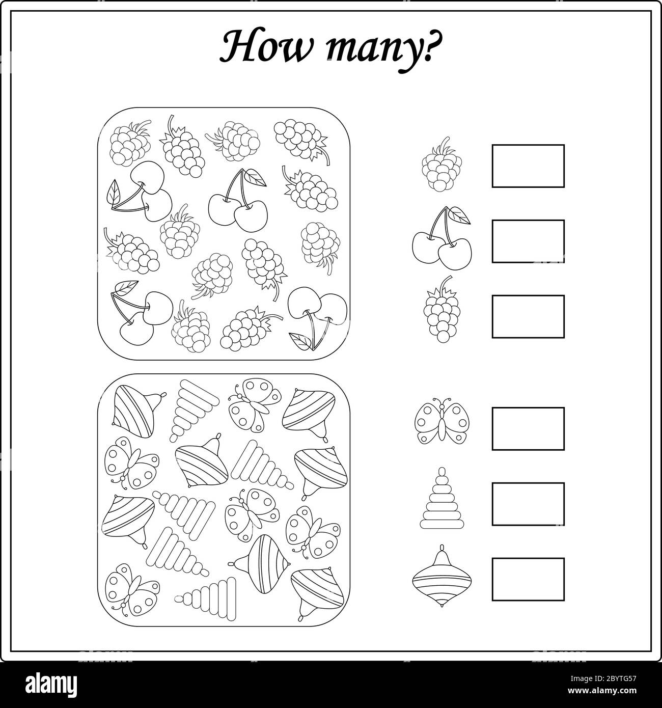 Worksheet For Kids Education Puzzle Game Children Activity Stock 