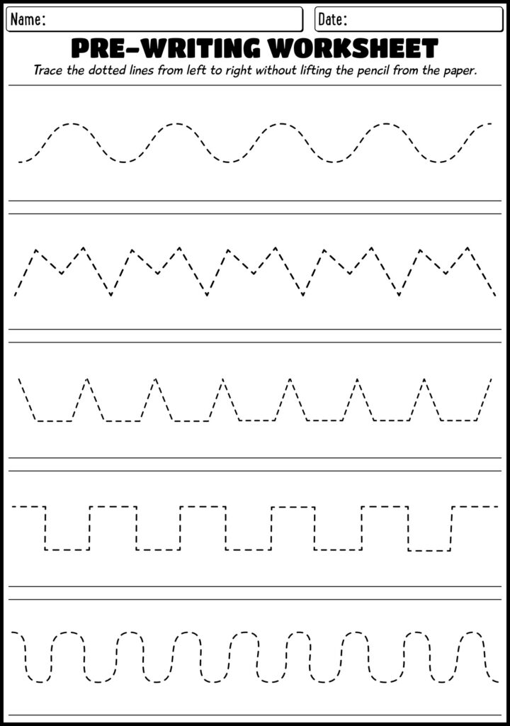 16 Pre Writing Worksheets For Preschool – Free PDF at worksheeto.com 16 Pre Writing Worksheets For Preschool - Free PDF at worksheeto.com