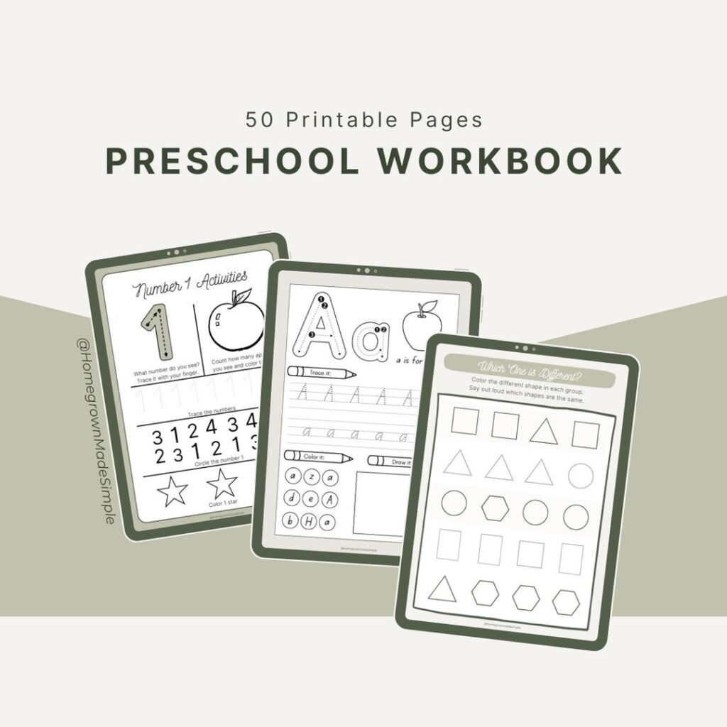 50 Preschool Workbook Pages Instant Download Printable Digital Download … 50 Preschool Workbook Pages Instant Download Printable Digital Download ...