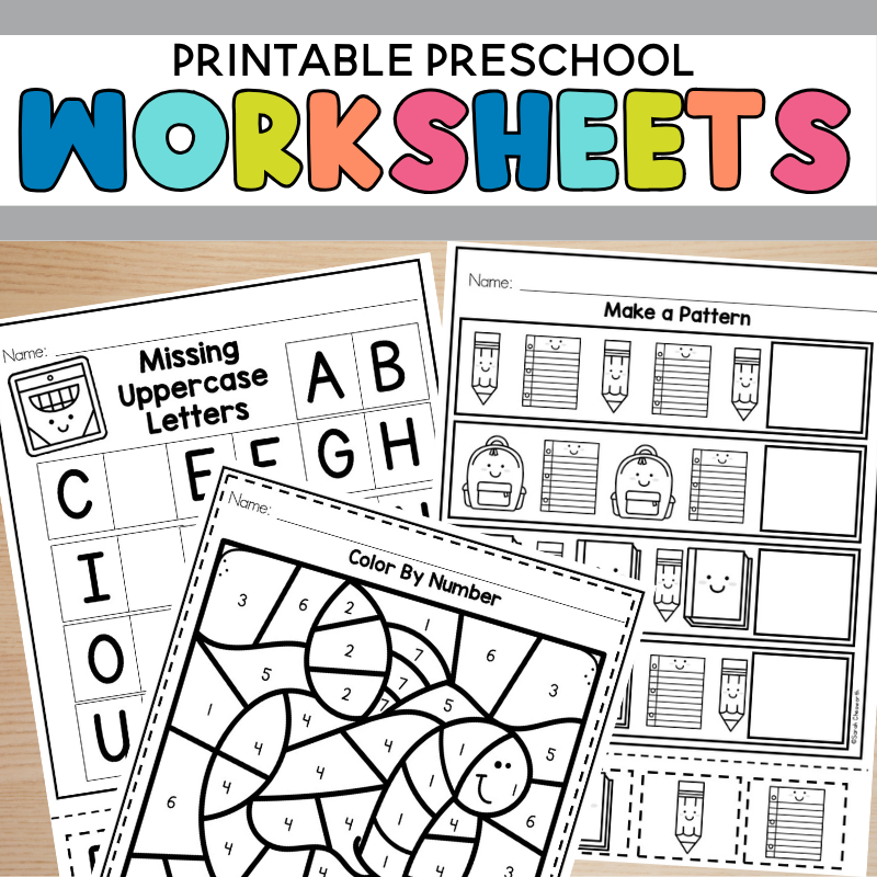 8 Free Printable Preschool Worksheets for Learning Fun – Sarah Chesworth 8 Free Printable Preschool Worksheets for Learning Fun - Sarah Chesworth