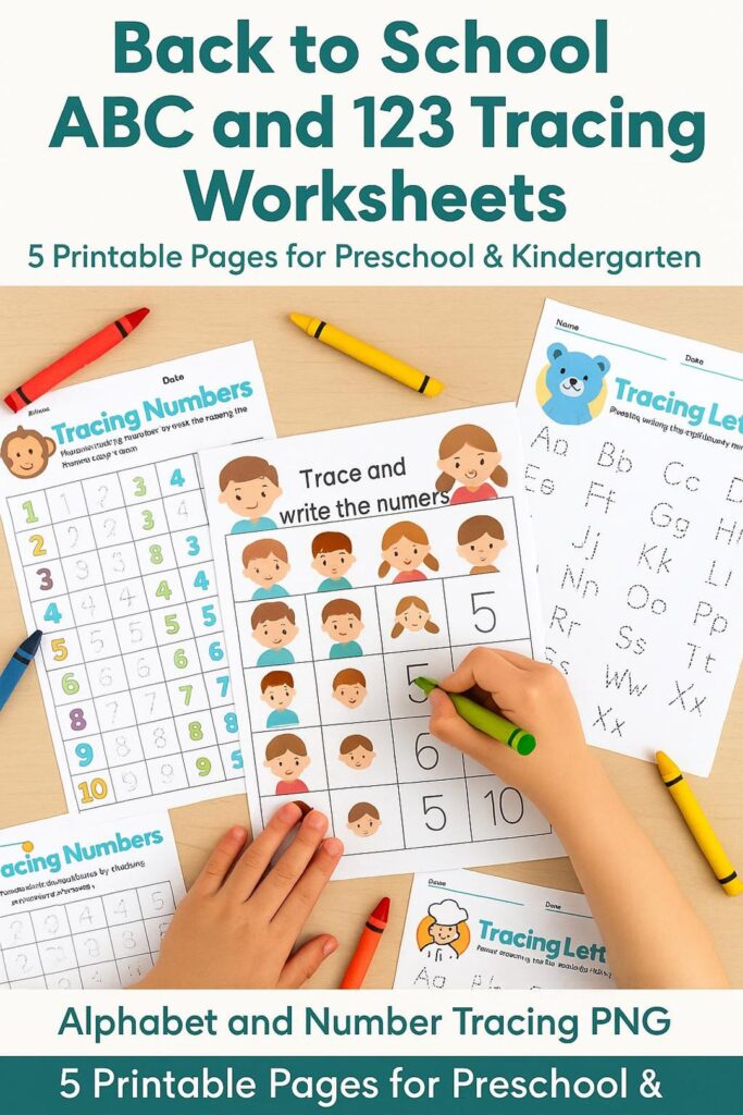 Abc And 123 Tracing Printables – Back to School ABC and 123 Tracing Worksheets | 5 Printable Pages for … Abc And 123 Tracing Printables - Back to School ABC and 123 Tracing Worksheets | 5 Printable Pages for ...