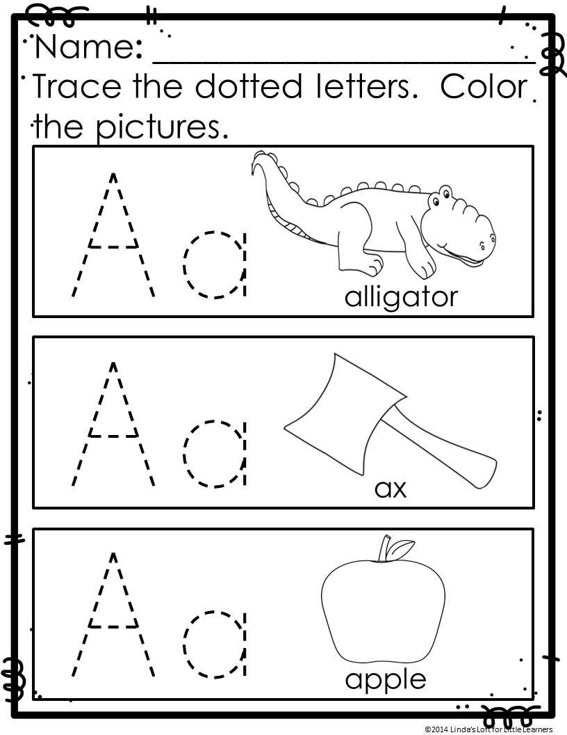 Abc Printable Worksheets For Pre K