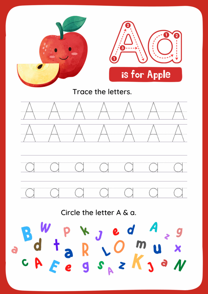Alphabet Tracing Worksheets A to Z Printable Practice Pack ...