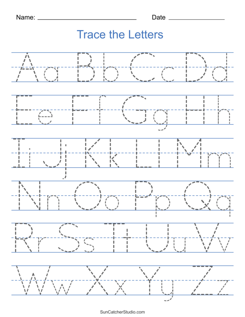 Alphabet Tracing Worksheets for Kindergarten: 10 Fun & Creative … Alphabet Tracing Worksheets for Kindergarten: 10 Fun & Creative ...