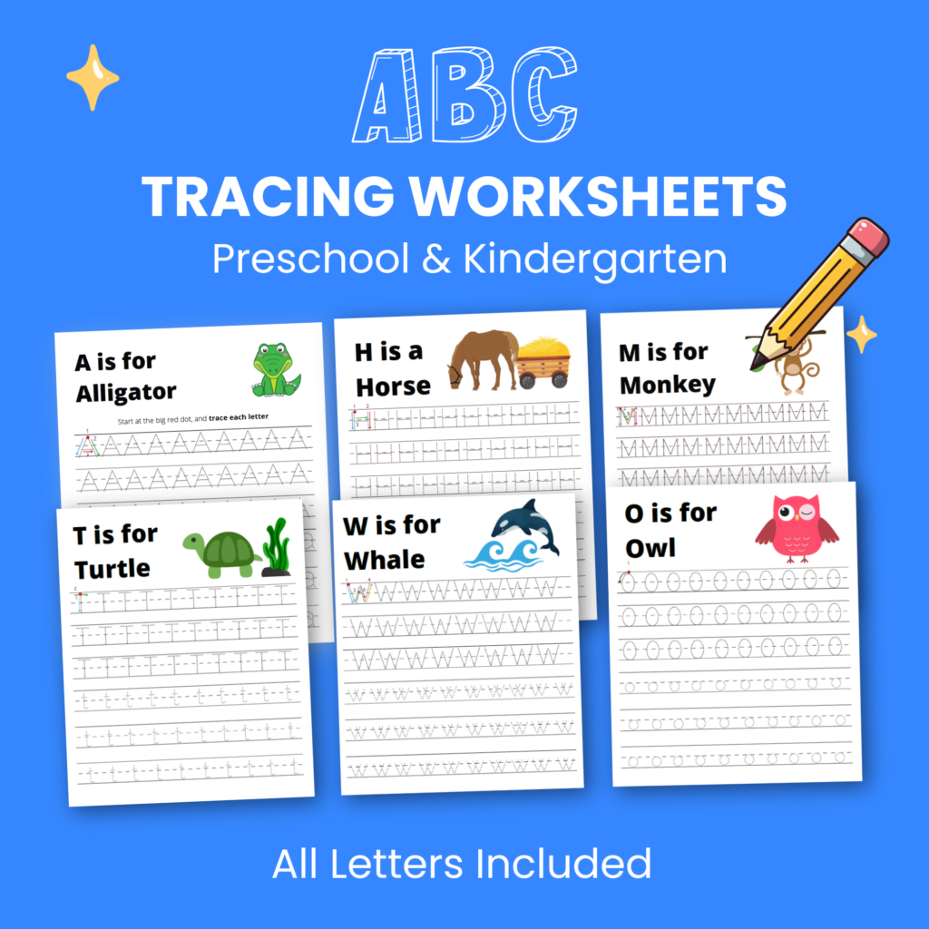 Alphabet Tracing Worksheets (Pre-K) - Schooala