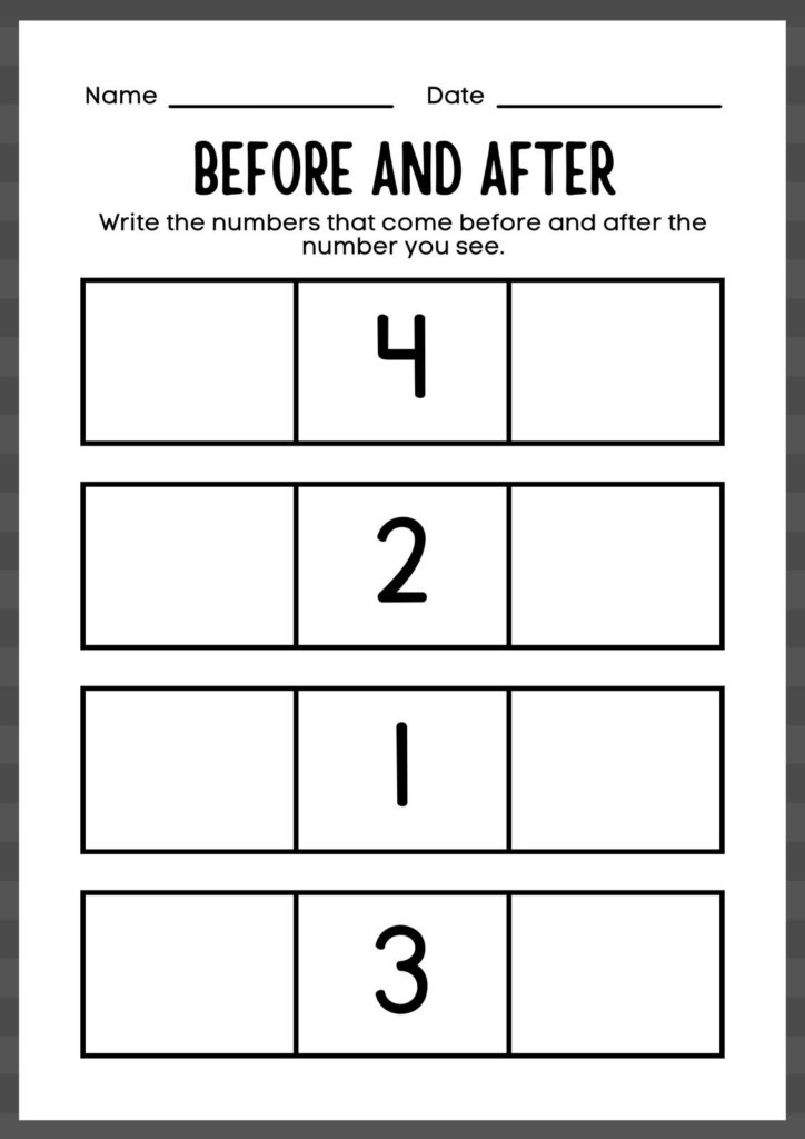 Before and After Numbers Activity Worksheet – Templates by Canva … Before and After Numbers Activity Worksheet - Templates by Canva ...