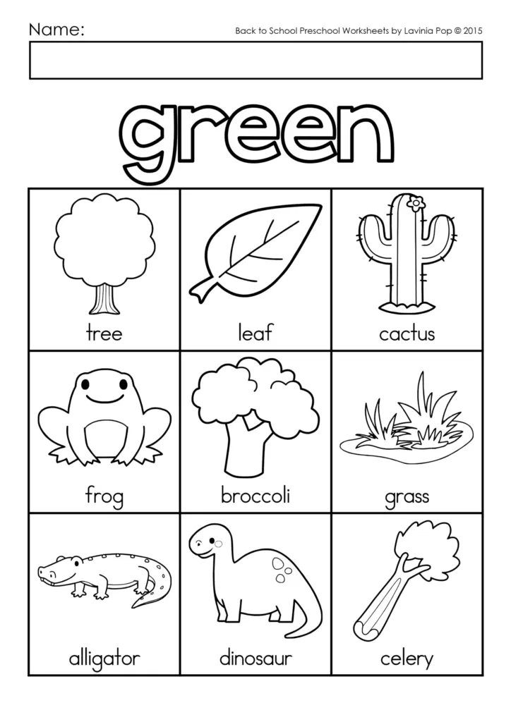 Color Worksheets Preschool Color Worksheets Preschool