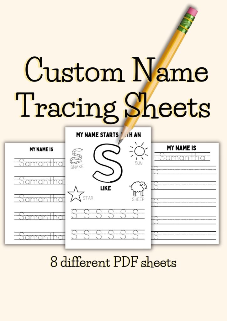 Custom Name Tracing Printable Custom Name Tracing Printable