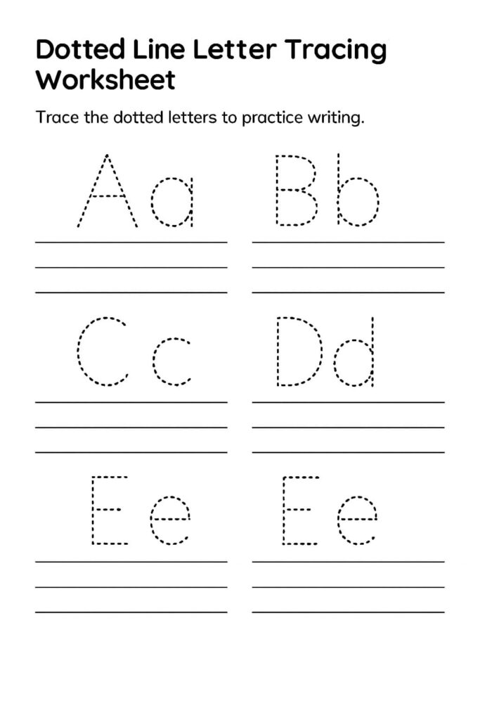 Dotted Line Letter Tracing Worksheet – Download & Print Now! Dotted Line Letter Tracing Worksheet - Download & Print Now!