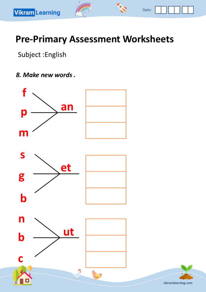 Download pre-primary-2 assessment worksheets (ukg – english) worksheets … Download pre-primary-2 assessment worksheets (ukg - english) worksheets ...